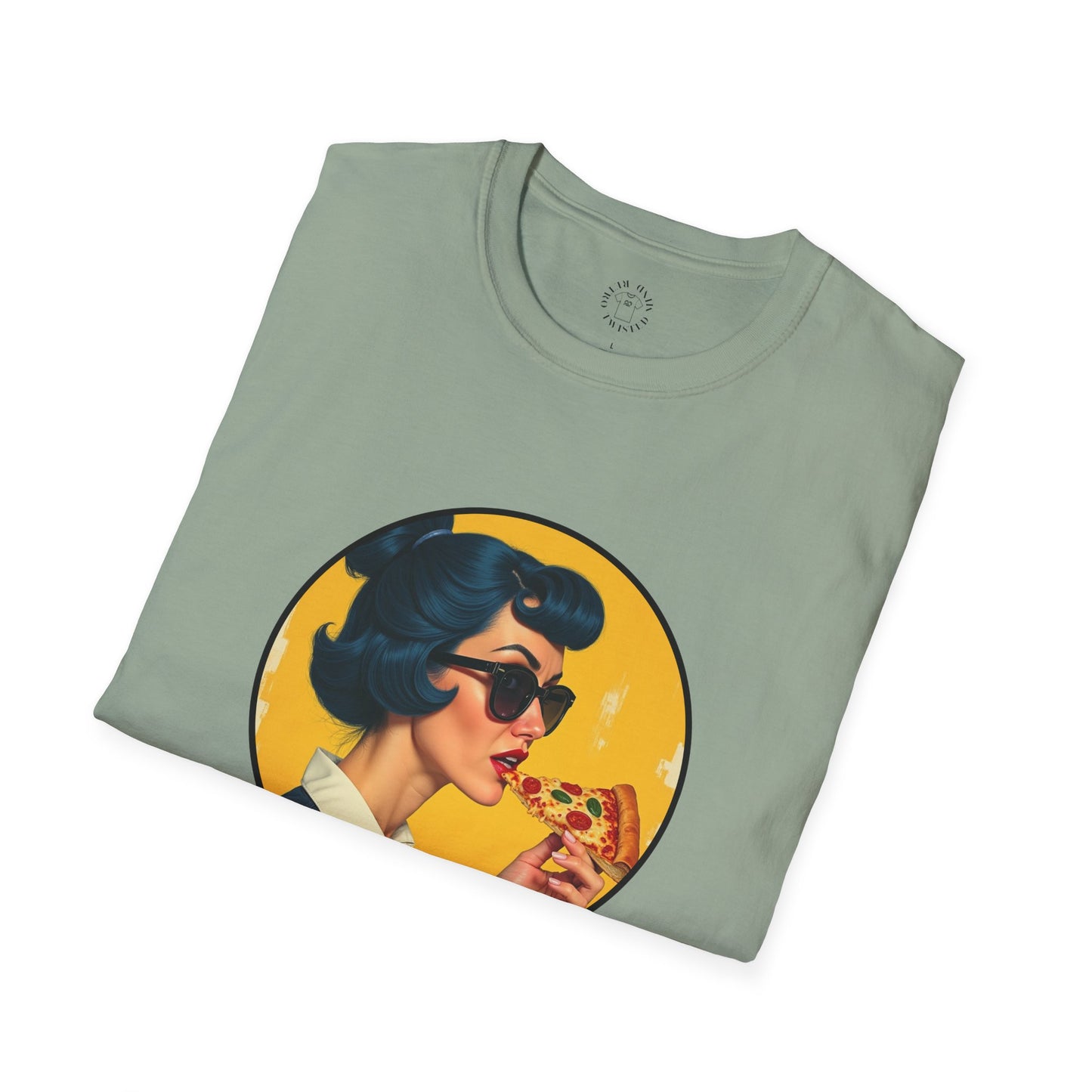 Cool Mama Unisex Softstyle T-Shirt - Retro Chic Pizza Lover Tee,mom