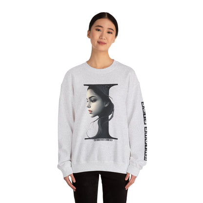 Letter I, Stylish Artistic Sweatshirt, Trendy Crewneck, Graphic Sweater, Cozy Unisex Top, Unique Gift for Art Lovers, Everyday Comfort
