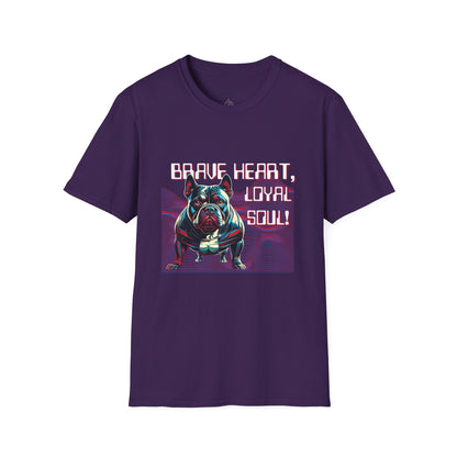 Copy of Brave Heart, Loyal Soul Dog T-Shirt - Unisex Softstyle Tee