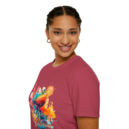 Colorful Artistic T-Shirt with Inspirational Design, Unisex Softstyle Tee, Gift for Art Lovers, Casual Wear, Birthday Gift Idea