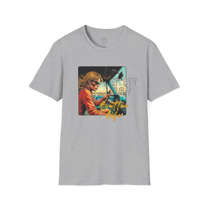 In My Element Graphic T-Shirt | Unisex Softstyle Tee,woman driving