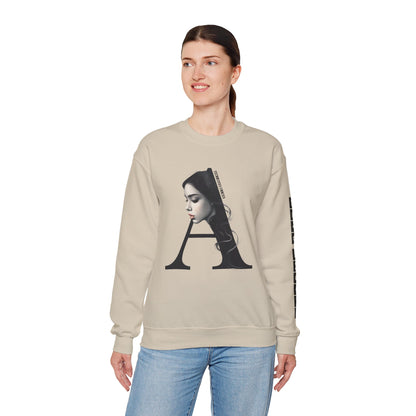 Letter A,Stylish Artistic Sweatshirt, Trendy Crewneck, Graphic Sweater, Cozy Unisex Top, Unique Gift for Art Lovers, Everyday Comfort