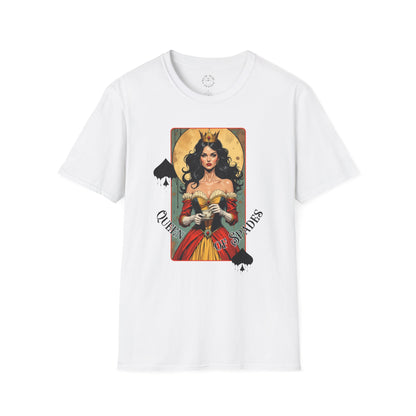 Queen of Spiders Unisex Softstyle T-Shirt - Bold Graphic Tee for Fans of Fantasy & Mythology,queen,girl
