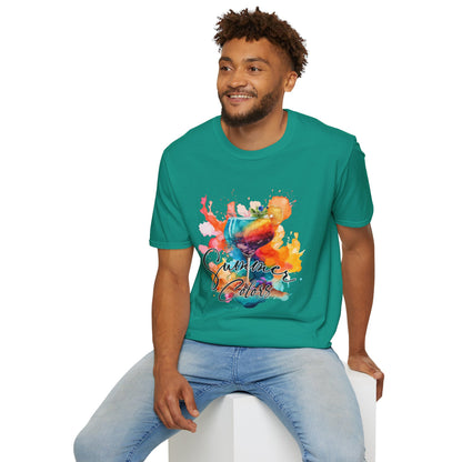 Colorful Artistic T-Shirt with Inspirational Design, Unisex Softstyle Tee, Gift for Art Lovers, Casual Wear, Birthday Gift Idea