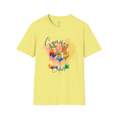 Colorful Floral Summer Unisex T-Shirt, Boho Shirt, Gift for Her, Vacation Tee, Festival Apparel, Summer Outfit