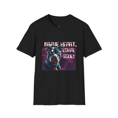 Brave Heart Dog Lover T-Shirt | Unisex Graphic Tee, Pet Memorial Shirt, Gift for Dog Owners, Dog Parent Apparel, Animal Lover Gift
