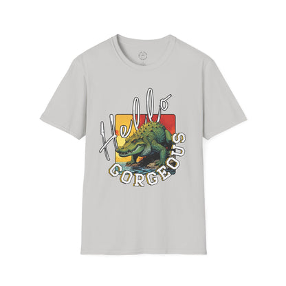 Hello Gorgeous Unisex Softstyle T-Shirt – Fun and Casual Graphic Tee,florida,gator,