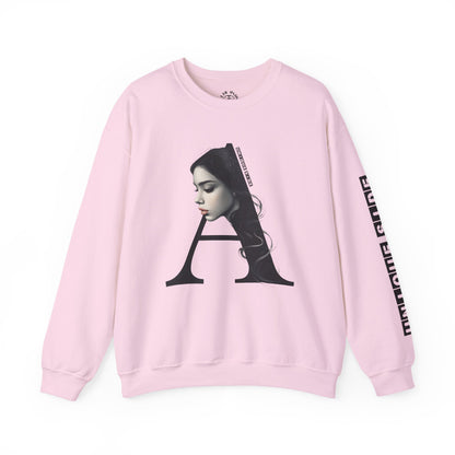 Letter A,Stylish Artistic Sweatshirt, Trendy Crewneck, Graphic Sweater, Cozy Unisex Top, Unique Gift for Art Lovers, Everyday Comfort