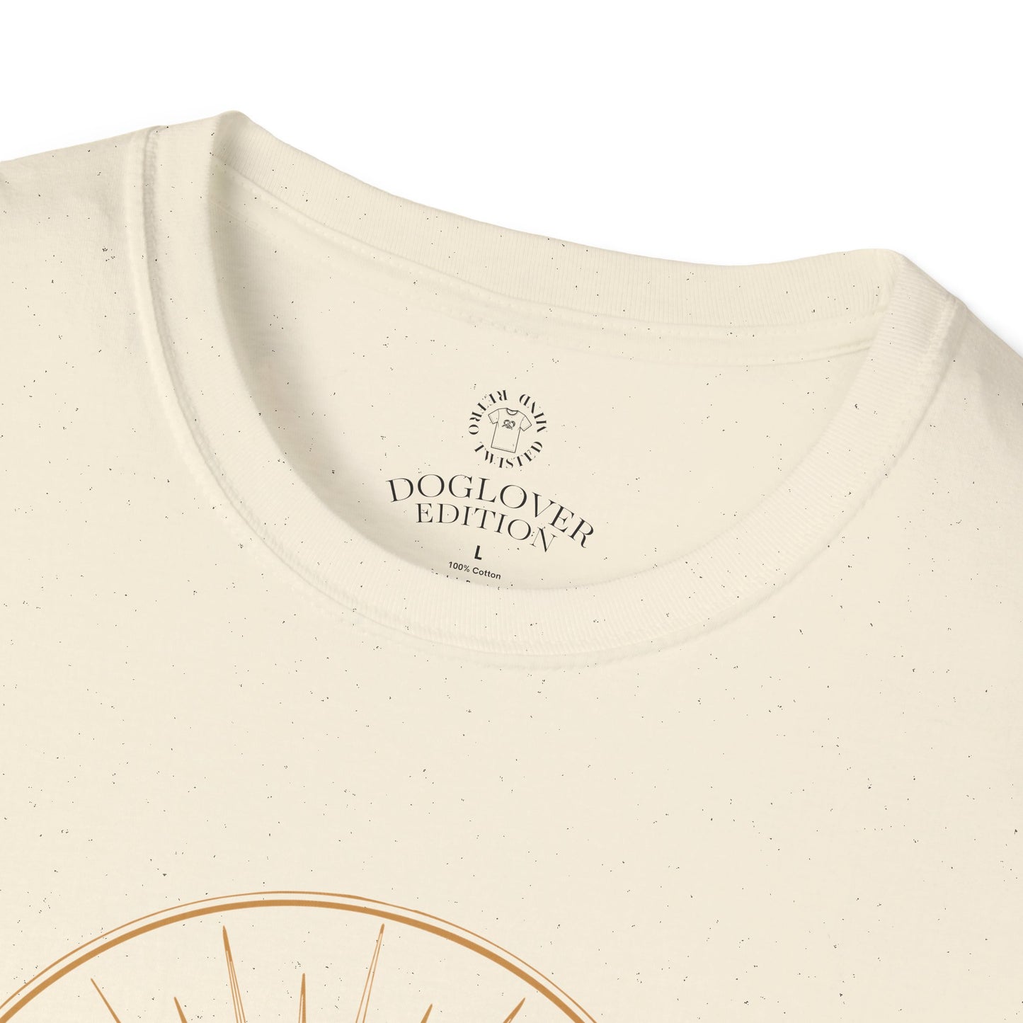 Golden Heart Dog Tee | Unisex Softstyle T-Shirt, Pet Lover Gift, Animal Adoption Awareness, Casual Wear, Dog Mom Apparel