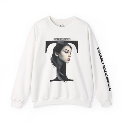 Letter T, Stylish Artistic Sweatshirt, Trendy Crewneck, Graphic Sweater, Cozy Unisex Top, Unique Gift for Art Lovers, Everyday Comfort