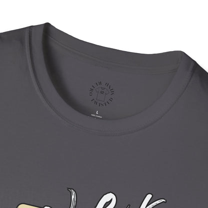 Never Slow Down Motorcycle T-Shirt - Unisex Softstyle Graphic Tee,biker, scull ,twisted