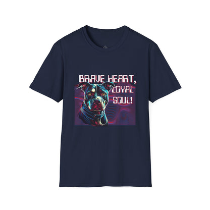 Brave Heart Dog Lover T-Shirt | Unisex Graphic Tee, Pet Memorial Shirt, Gift for Dog Owners, Dog Parent Apparel, Animal Lover Gift
