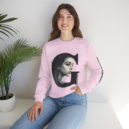 Letter G, Stylish Artistic Sweatshirt, Trendy Crewneck, Graphic Sweater, Cozy Unisex Top, Unique Gift for Art Lovers, Everyday Comfort