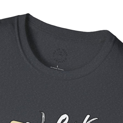 Never Slow Down Motorcycle T-Shirt - Unisex Softstyle Graphic Tee,biker, scull ,twisted