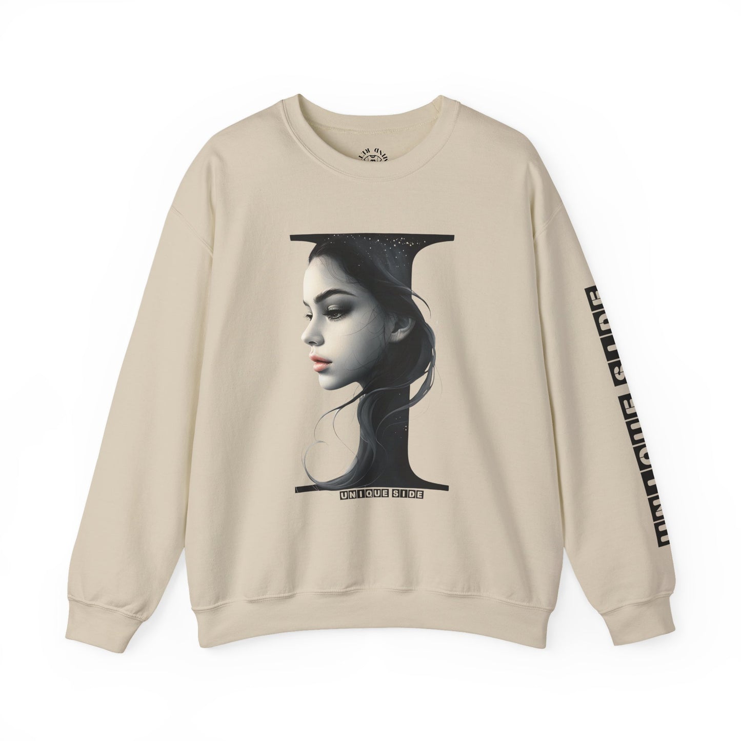 Letter I, Stylish Artistic Sweatshirt, Trendy Crewneck, Graphic Sweater, Cozy Unisex Top, Unique Gift for Art Lovers, Everyday Comfort