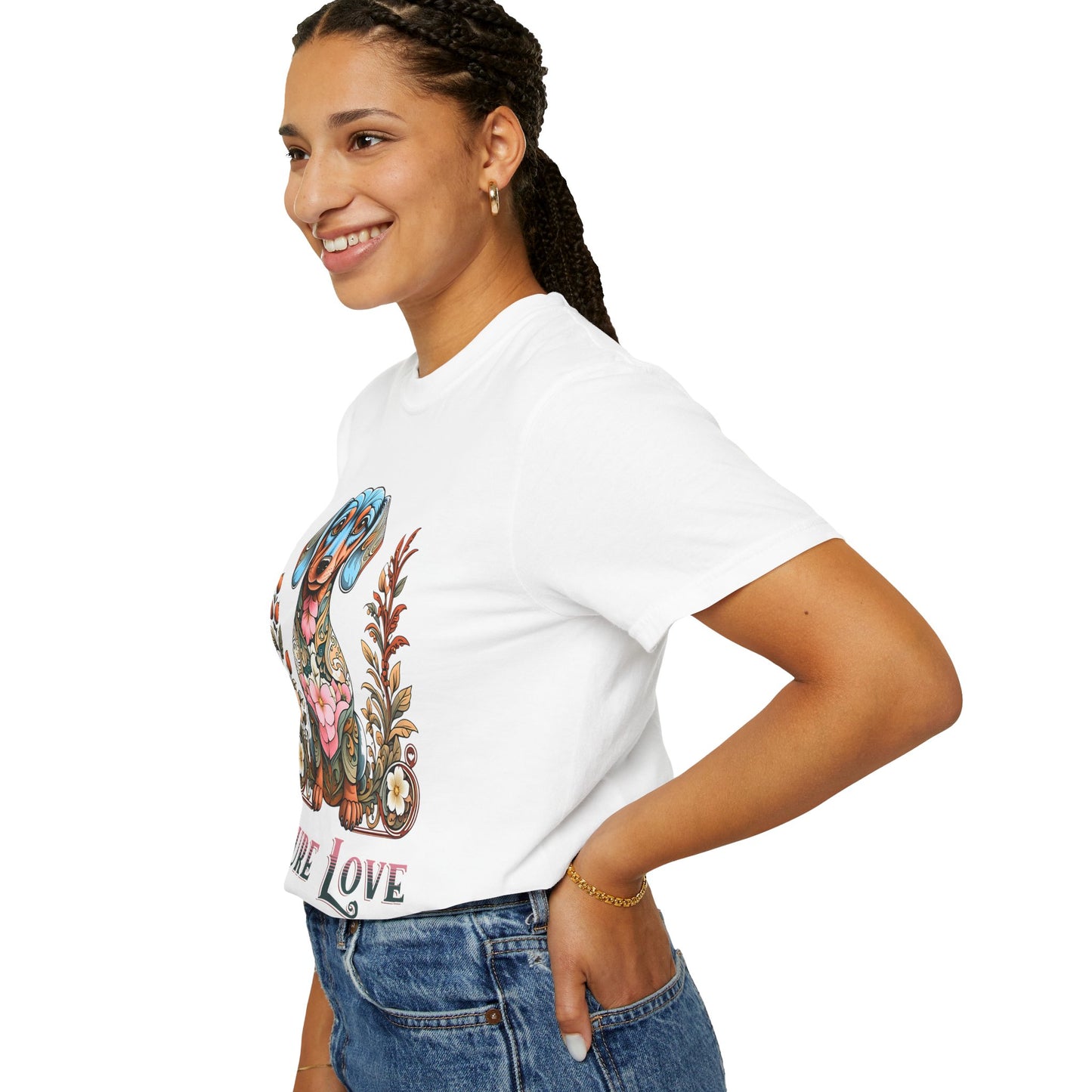 Pure Love Unisex Dog T-Shirt | Colorful Pet Lover Tee