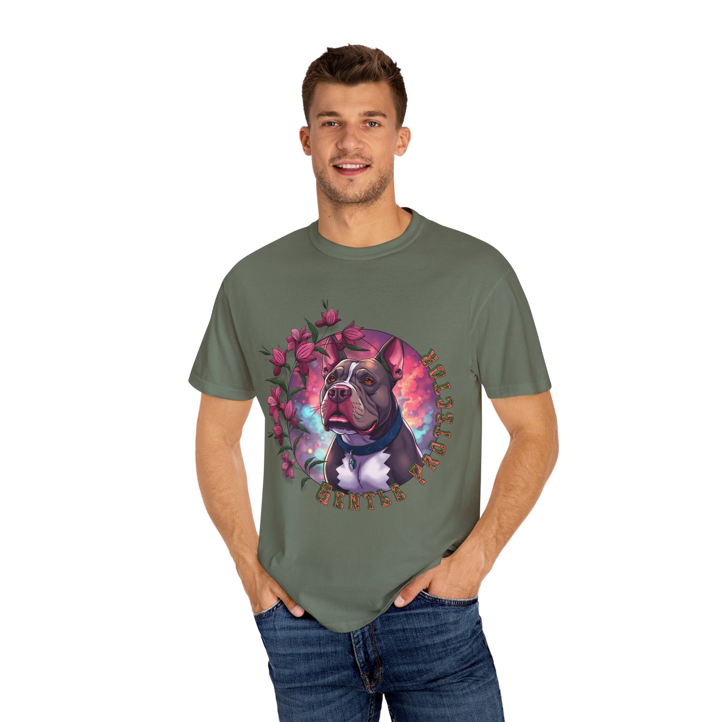 Gentle Protector T-shirt, Dog Lover Gift, Animal Rescue Tee, Pet Awareness Shirt, Mother's Day Present, Casual Everyday Wear