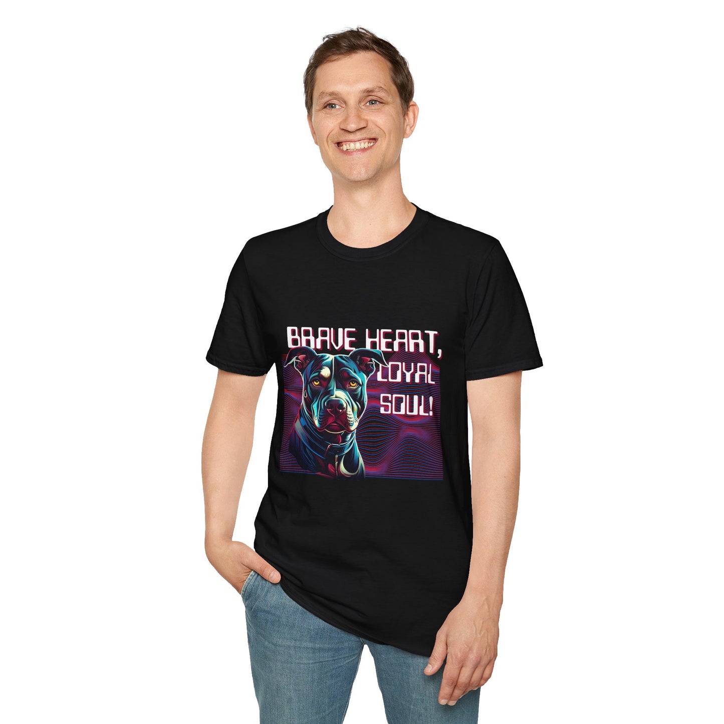 Brave Heart Dog Lover T-Shirt | Unisex Graphic Tee, Pet Memorial Shirt, Gift for Dog Owners, Dog Parent Apparel, Animal Lover Gift