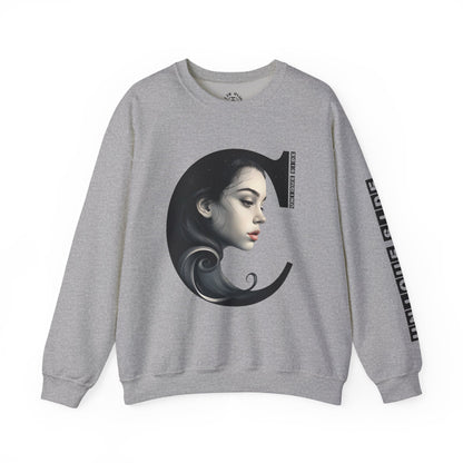Letter C,Stylish Artistic Sweatshirt, Trendy Crewneck, Graphic Sweater, Cozy Unisex Top, Unique Gift for Art Lovers, Everyday Comfort