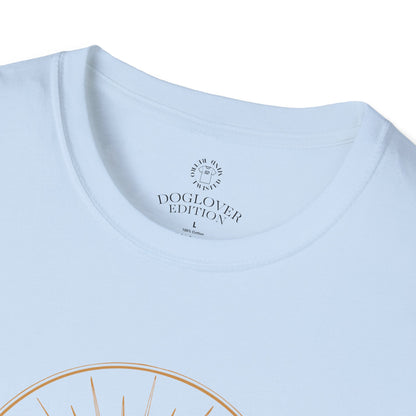 Golden Heart Dog Tee | Unisex Softstyle T-Shirt, Pet Lover Gift, Animal Adoption Awareness, Casual Wear, Dog Mom Apparel