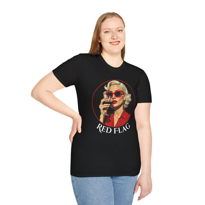 Vintage Red Flag T-Shirt for Fun-Loving Souls.twisted