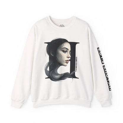 Letter H, Stylish Artistic Sweatshirt, Trendy Crewneck, Graphic Sweater, Cozy Unisex Top, Unique Gift for Art Lovers, Everyday Comfort