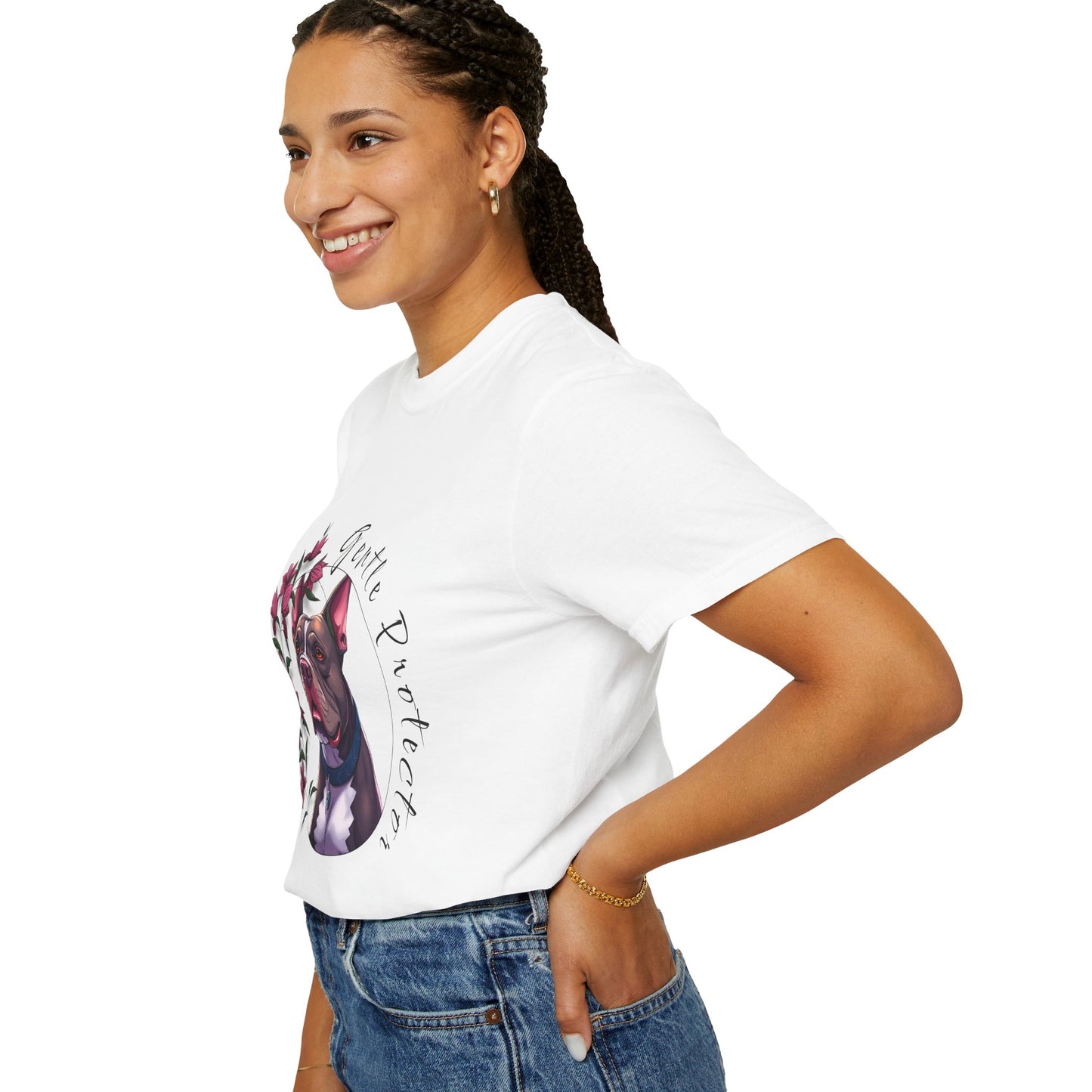 Gentle Protector Dog T-Shirt, Animal Lover Gift, Pet Memorial Tee, Casual Wear, Gift for Dog Owners, Nature T-Shirt