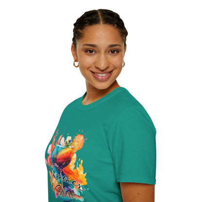Colorful Artistic T-Shirt with Inspirational Design, Unisex Softstyle Tee, Gift for Art Lovers, Casual Wear, Birthday Gift Idea