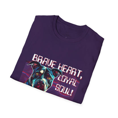 Brave Heart Dog Lover T-Shirt | Unisex Graphic Tee, Pet Memorial Shirt, Gift for Dog Owners, Dog Parent Apparel, Animal Lover Gift