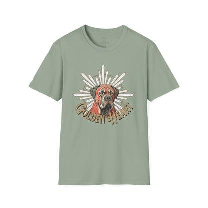 Golden Heart Dog Lover Unisex Softstyle T-Shirt