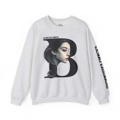 Letter B,Stylish Artistic Sweatshirt, Trendy Crewneck, Graphic Sweater, Cozy Unisex Top, Unique Gift for Art Lovers, Everyday Comfort