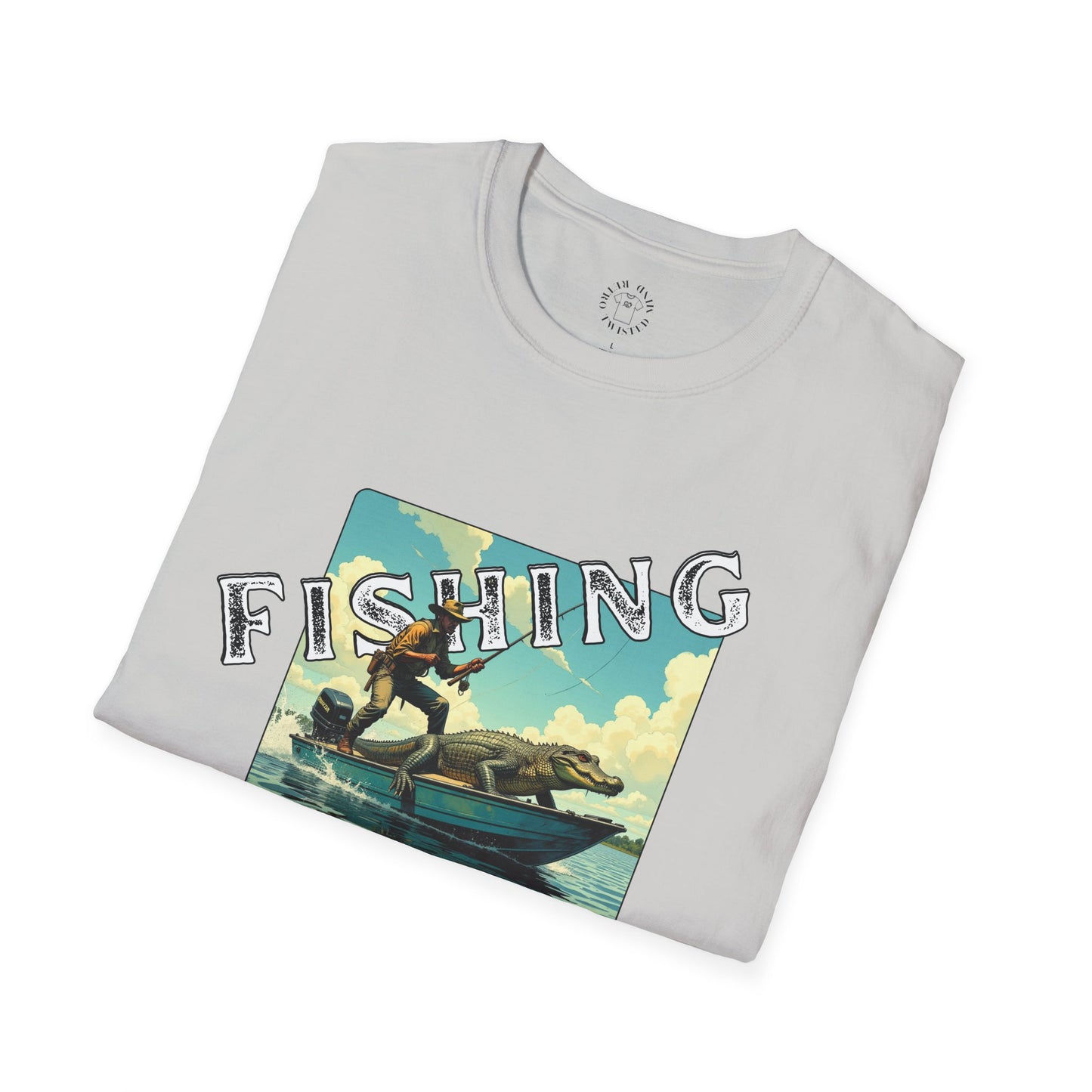 Fishing Like a Pro Unisex Softstyle T-Shirt - Perfect Gift for Anglers,gator,sport