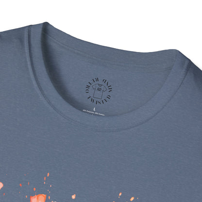 Colorful Artistic T-Shirt with Inspirational Design, Unisex Softstyle Tee, Gift for Art Lovers, Casual Wear, Birthday Gift Idea