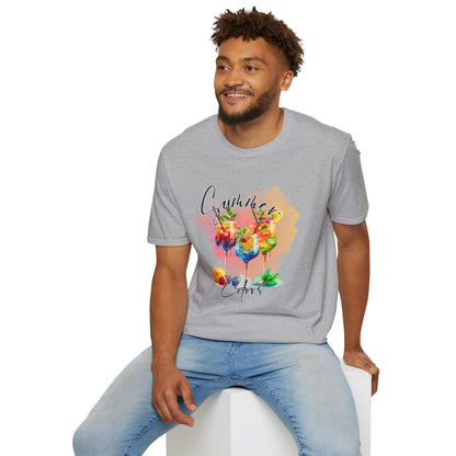 Colorful Floral Summer Unisex T-Shirt, Boho Shirt, Gift for Her, Vacation Tee, Festival Apparel, Summer Outfit