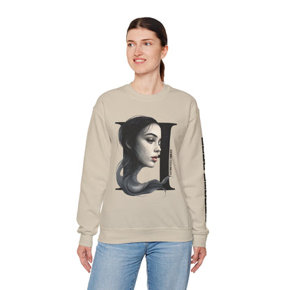 Letter H, Stylish Artistic Sweatshirt, Trendy Crewneck, Graphic Sweater, Cozy Unisex Top, Unique Gift for Art Lovers, Everyday Comfort