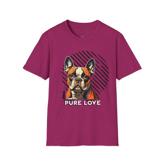 Pure Love French Bulldog Unisex Softstyle T-Shirt