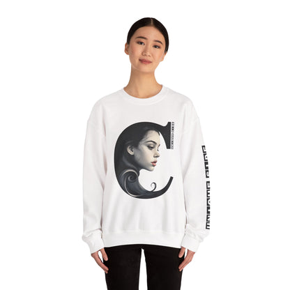 Letter C,Stylish Artistic Sweatshirt, Trendy Crewneck, Graphic Sweater, Cozy Unisex Top, Unique Gift for Art Lovers, Everyday Comfort