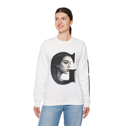 Letter G, Stylish Artistic Sweatshirt, Trendy Crewneck, Graphic Sweater, Cozy Unisex Top, Unique Gift for Art Lovers, Everyday Comfort