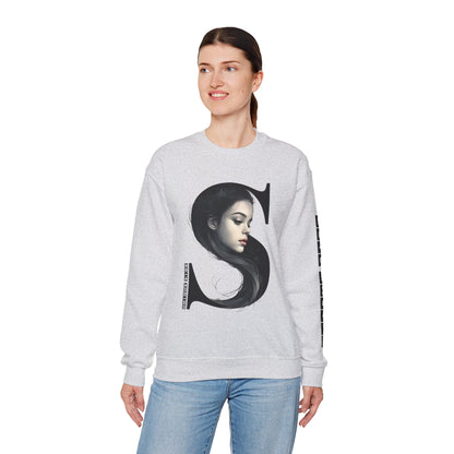Letter S, Stylish Artistic Sweatshirt, Trendy Crewneck, Graphic Sweater, Cozy Unisex Top, Unique Gift for Art Lovers, Everyday Comfort