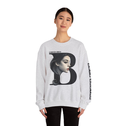 Letter B,Stylish Artistic Sweatshirt, Trendy Crewneck, Graphic Sweater, Cozy Unisex Top, Unique Gift for Art Lovers, Everyday Comfort