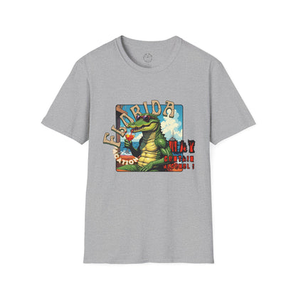 Florida Alligator Unisex Softstyle T-Shirt - Retro Vibe Casual Tee,vacation ,florida,