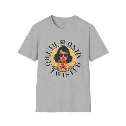 Twisted Mind, Unisex Softstyle T-Shirt - Retro Vibe Graphic Tee, twisted
