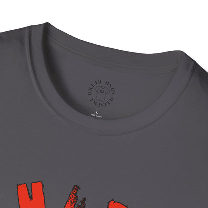 Whimsical Cow Graphic Unisex Softstyle T-Shirt - 'What bull Shhh...'