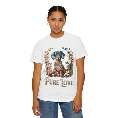 Pure Love Dog T-Shirt | Unisex Garment-Dyed Tee for Pet Lovers