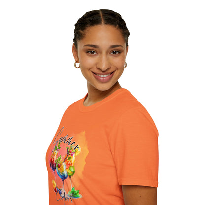 Colorful Floral Summer Unisex T-Shirt, Boho Shirt, Gift for Her, Vacation Tee, Festival Apparel, Summer Outfit