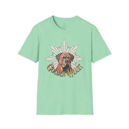 Golden Heart Dog Lover Unisex Softstyle T-Shirt