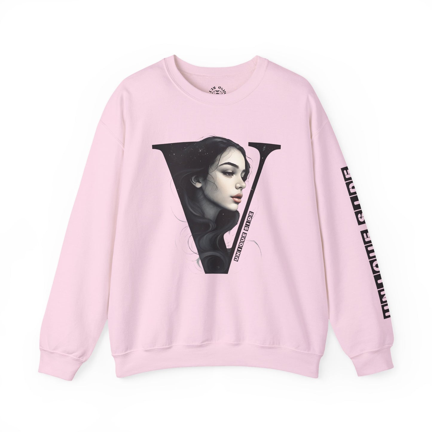 Letter V, Stylish Artistic Sweatshirt, Trendy Crewneck, Graphic Sweater, Cozy Unisex Top, Unique Gift for Art Lovers, Everyday Comfort
