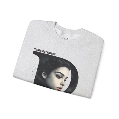 Letter P, Stylish Artistic Sweatshirt, Trendy Crewneck, Graphic Sweater, Cozy Unisex Top, Unique Gift for Art Lovers, Everyday Comfort