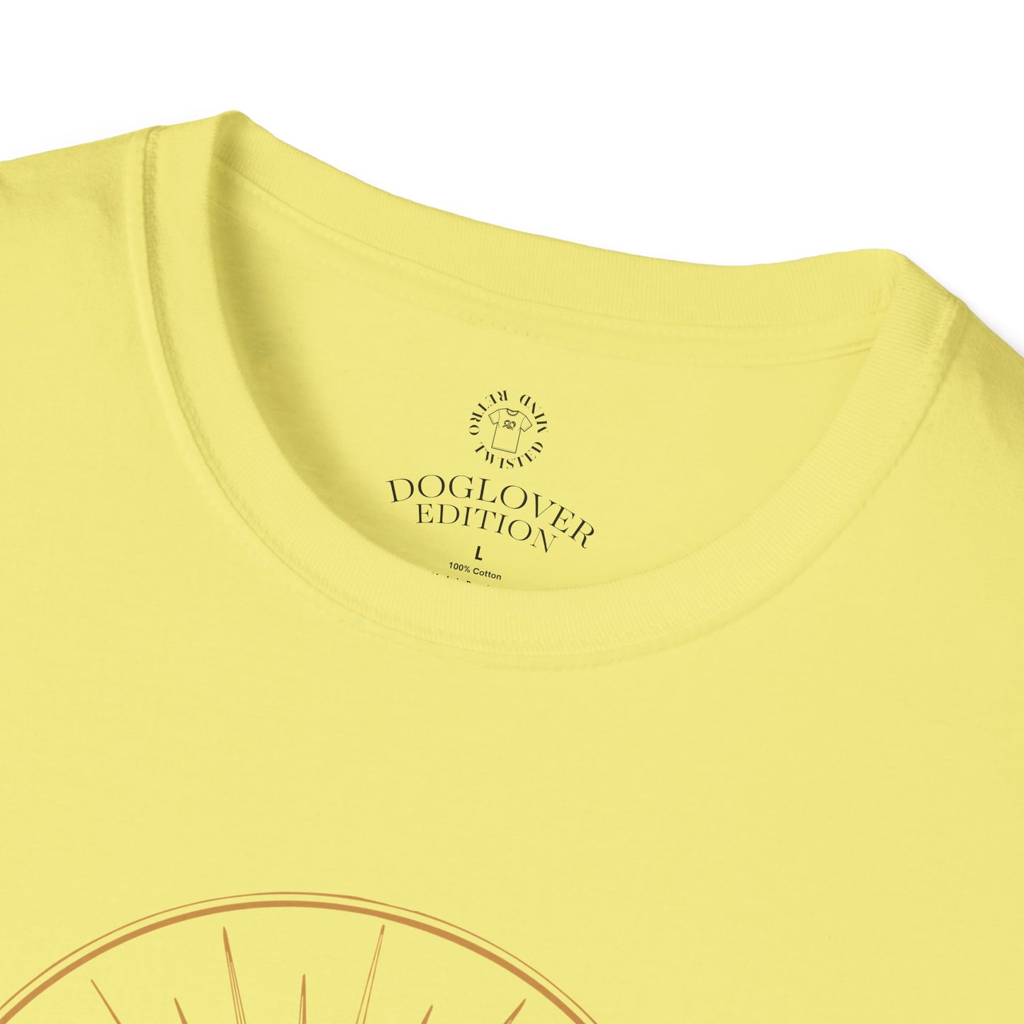 Golden Heart Dog Tee | Unisex Softstyle T-Shirt, Pet Lover Gift, Animal Adoption Awareness, Casual Wear, Dog Mom Apparel