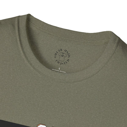 Vintage-Inspired Unisex Softstyle T-Shirt - 'On My Way to Better Life'woman driving,twisted